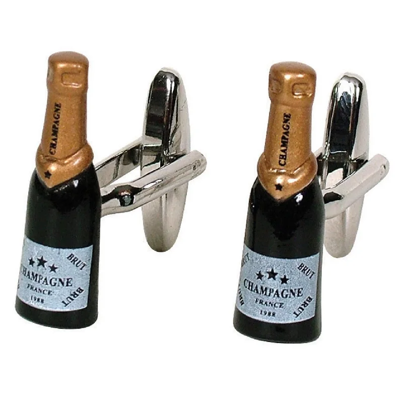 gDesign Champagne Bottle Cufflinks