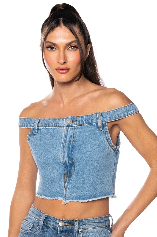 LIKE SO DENIM TOP