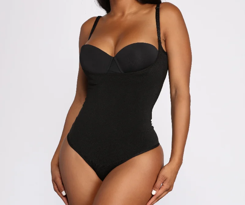 women's tops for cozy nights inSeamless Thong Contouring Bodysuit