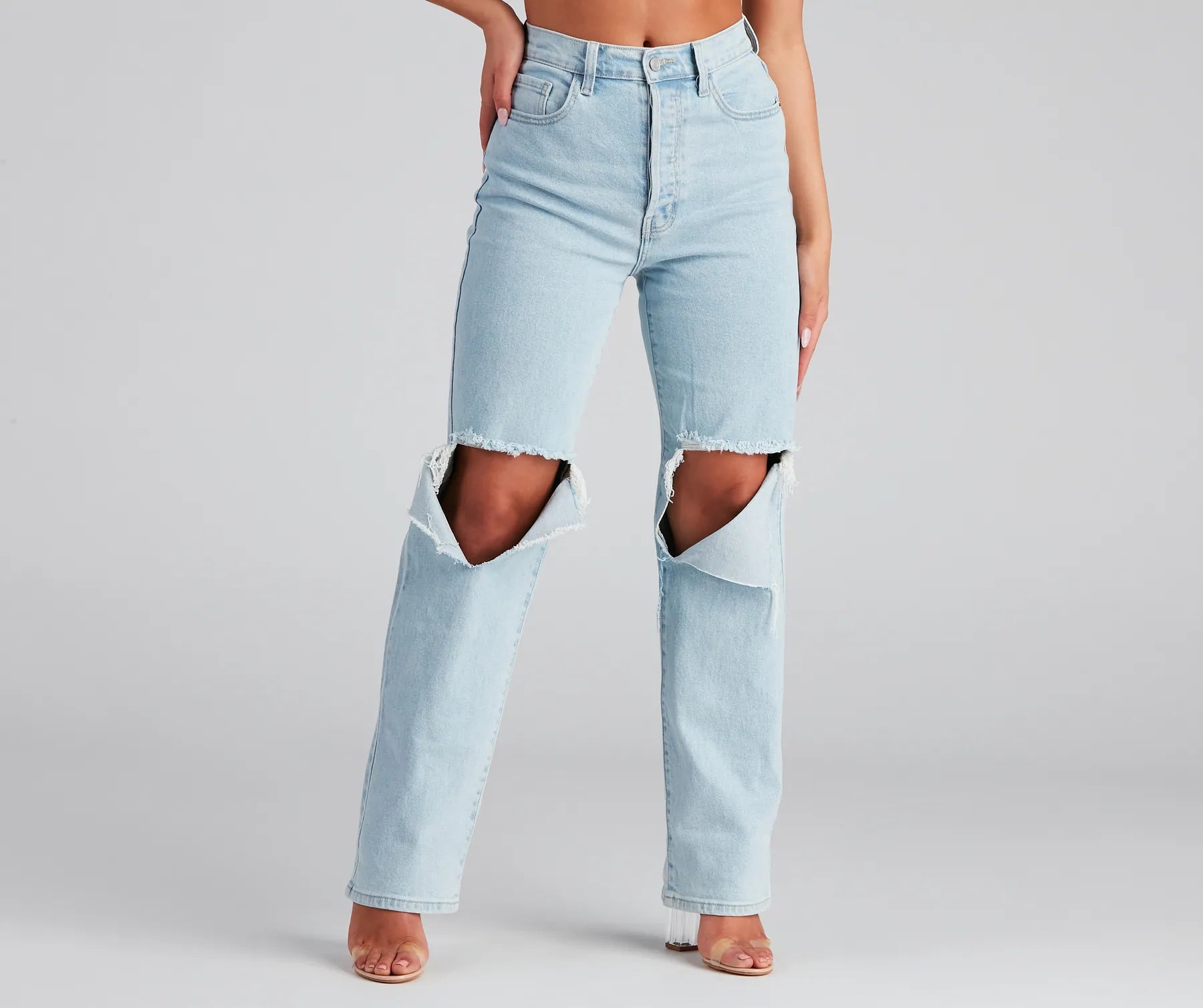 women's ankle-length denim jeansGood Vibes High Rise Boyfriend Jeans