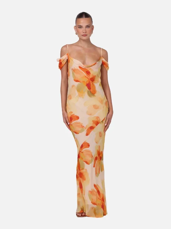 High-Neck DressWren Maxi Dress - Marigold