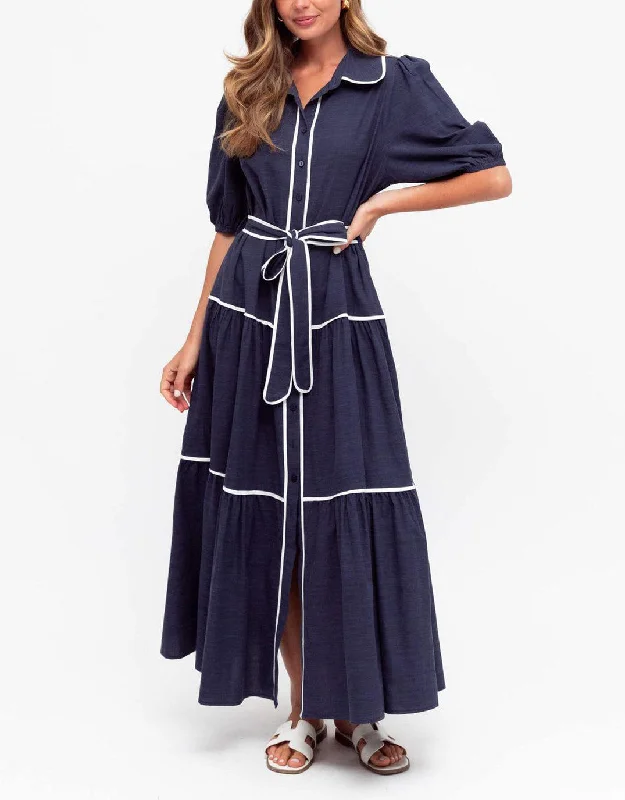 women's mini dressesAmelia Maxi Dress - Navy