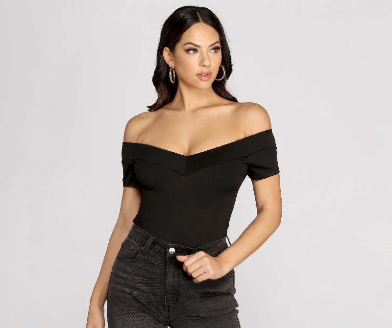 plus-size women's topsIt's A Necessity Bodysuit