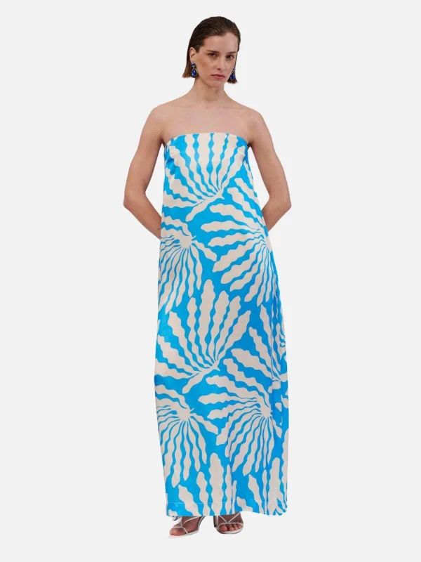 Glitter DressPalma Trapeze Maxi Dress - Blue