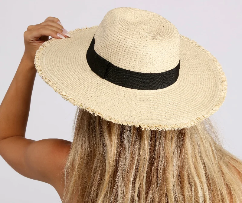 Sunny Days Straw Panama Hat