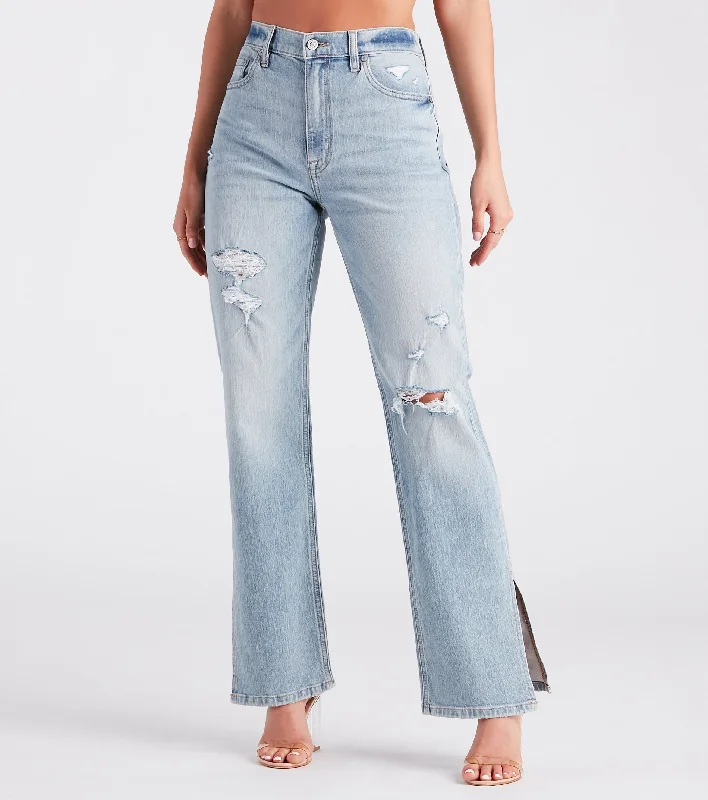 women's light denim jeansCodi High-Rise Dad Jeans by Windsor Denim