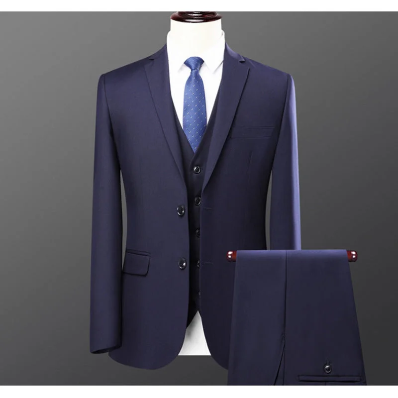 Two Buttons Navy Blue (Suit Suit Trousers)