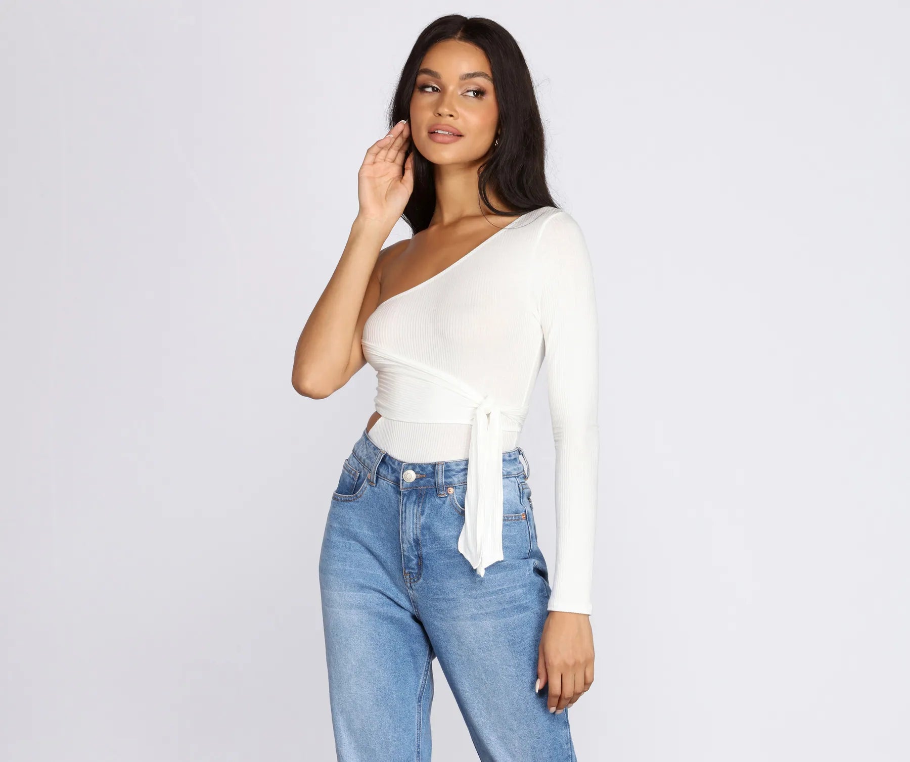 off-the-shoulder women's topsIt Girl Knit Bodysuit