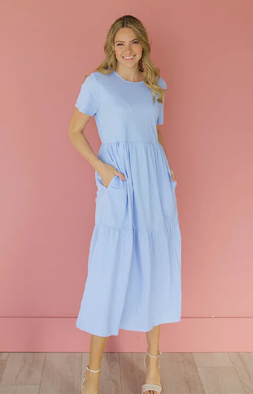 Kelsey Periwinkle Dress - MCO - Maternity Friendly - FINAL SALE