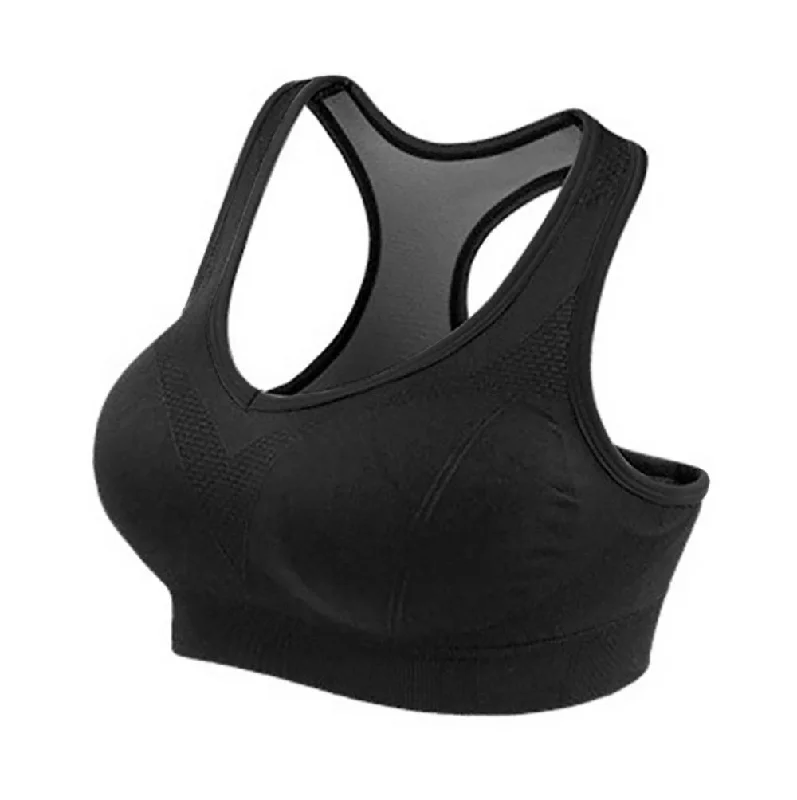 Cupless Padded BrasALWAYS Women Racerback Sports Bra - High Impact Workout Yoga Gym