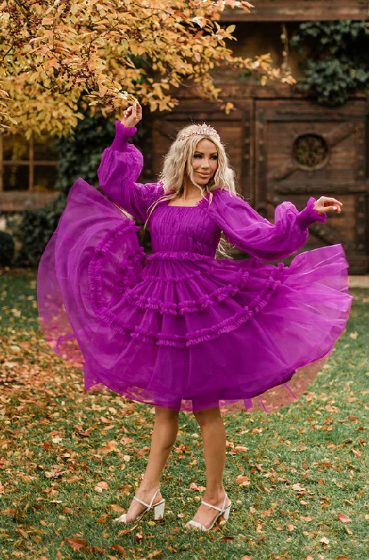 Sasha Purple Potion Dress - DM Exclusive - Maternity Friendly