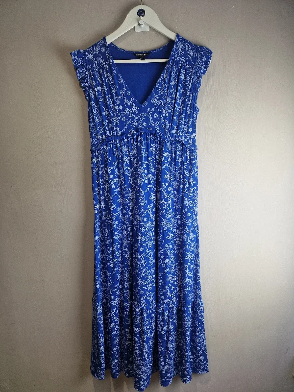 Isabella Oliver blue jersey maternity dress - size 8/10