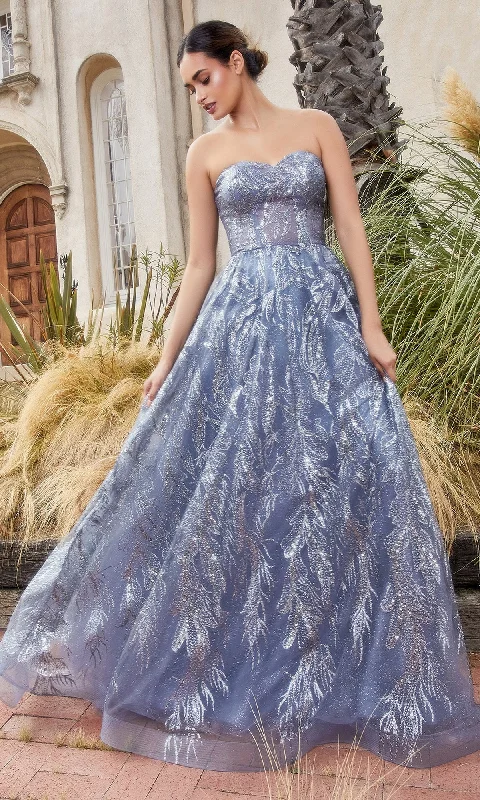 Skater DressStrapless Long Prom Ball Gown with Capelet  A1174