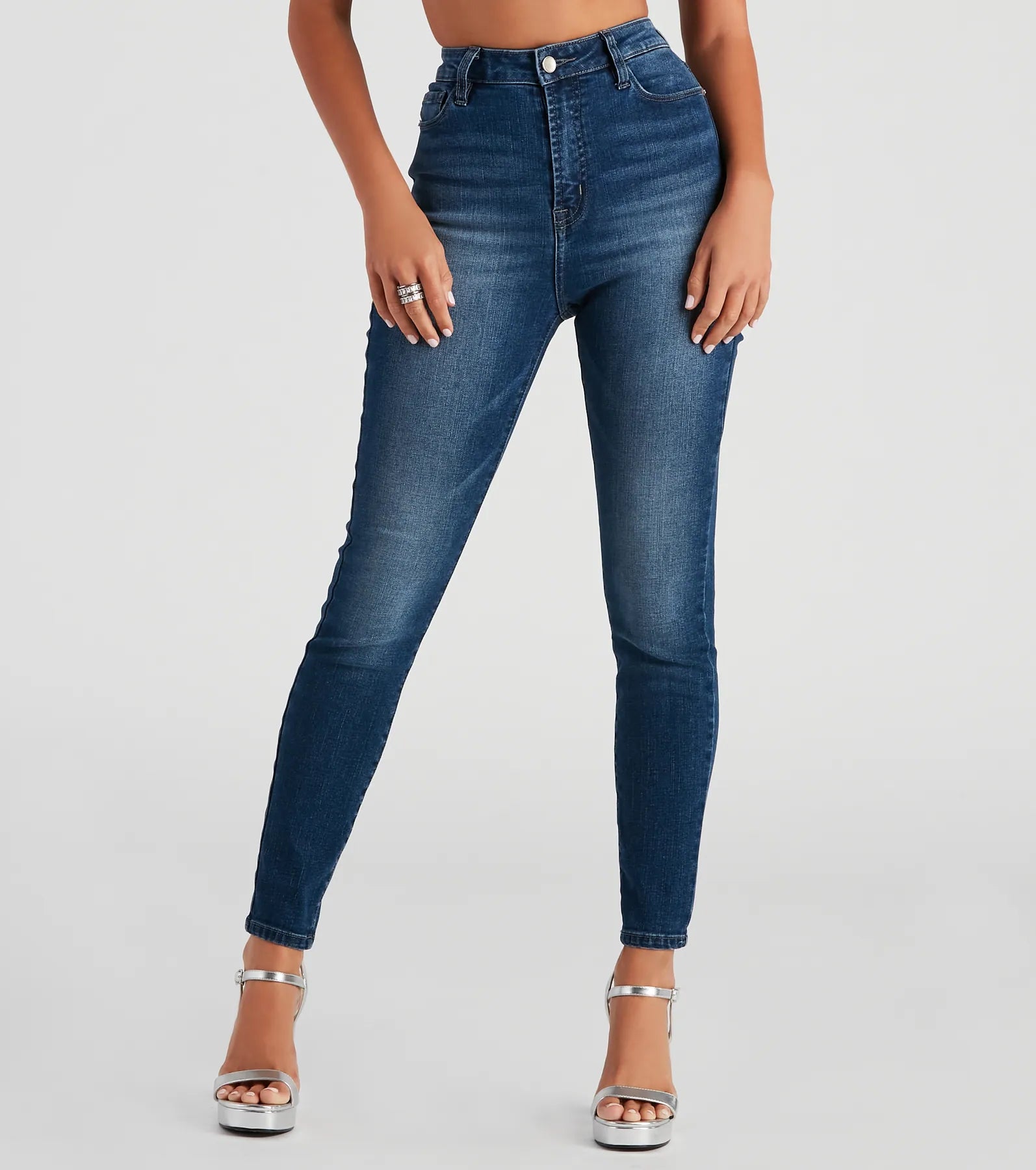 women's denim jeans for business casualHarper Mid-Rise Skinny Jeans By Windsor Denim