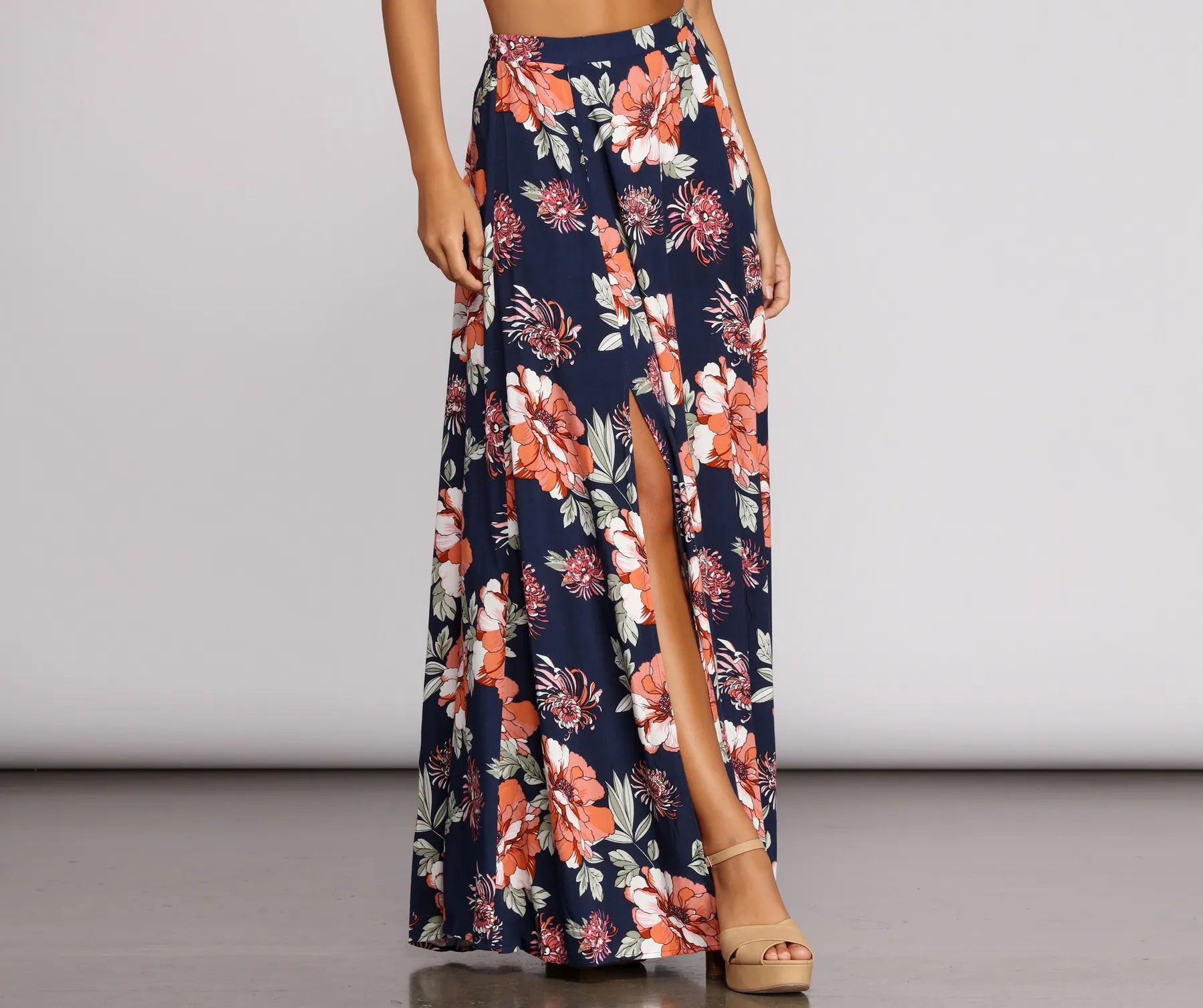 women's solid-color skirtsIsland Time Floral Skirt