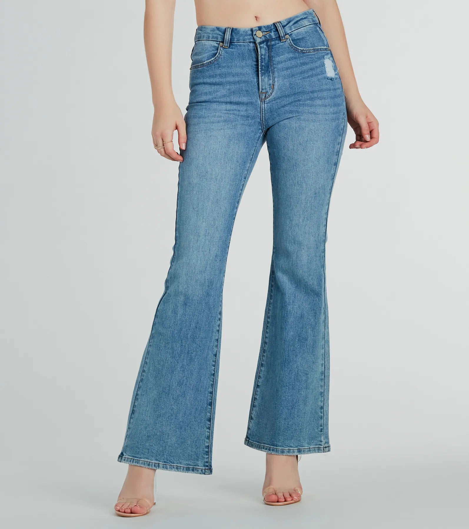 women's skinny denim jeansBri High Waist Flare Jeans by Windsor Denim