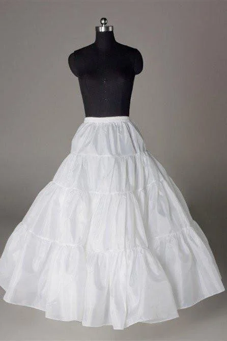 Empire DressFashion A Line Wedding Petticoats Accessories White Floor Length OKP16