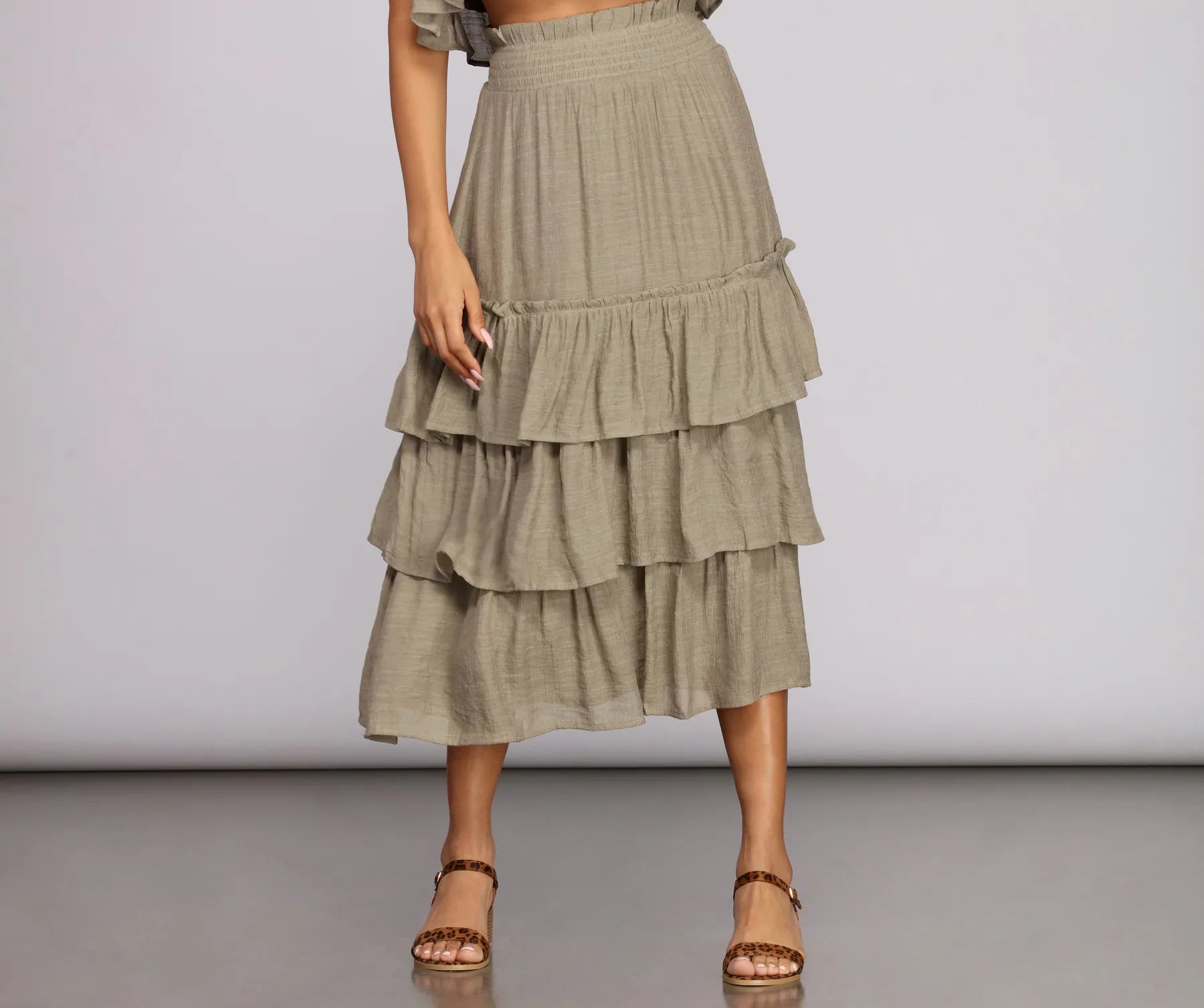 women's formal skirtsBoho Flow Tiered Maxi Skirt