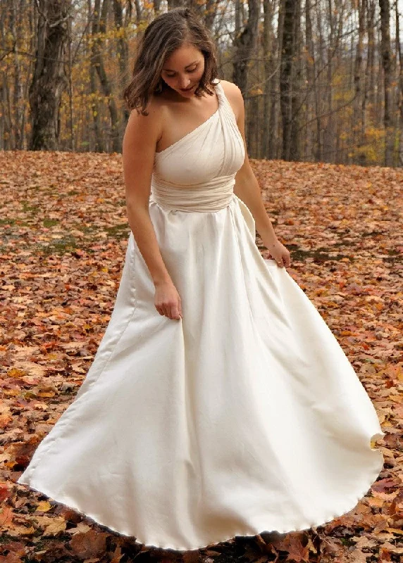 Satin DressAdamine Wedding Dress (Custom Made)