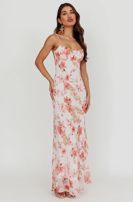 Statement DressCleo Maxi Dress | Pink Floral