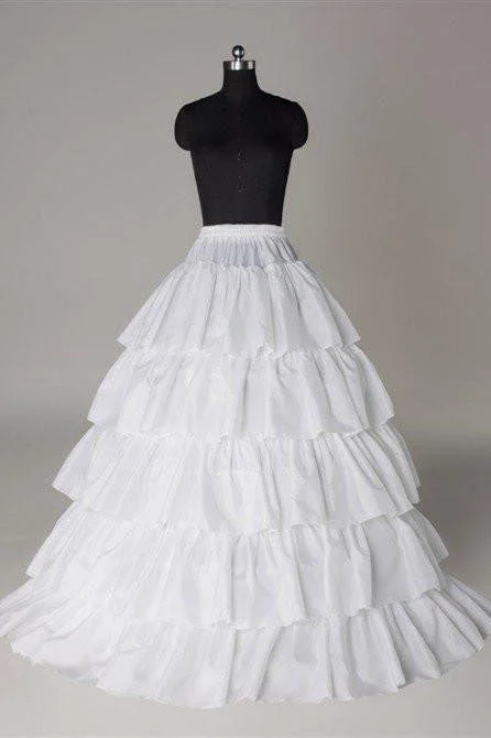 Off-The-Shoulder DressFashion Wedding Petticoats Accessories 5 layers White Floor Length OKP9