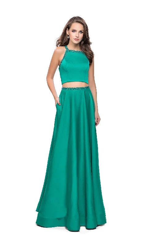 Embellished DressLa Femme 25978 Jade Green Prom Dress