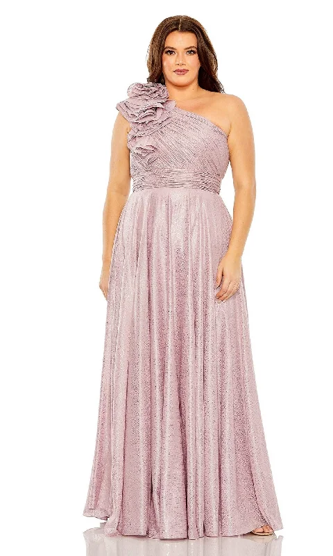 women's machine-washable dressesMac Duggal Plus-Size Lilac Formal Dress 49713W