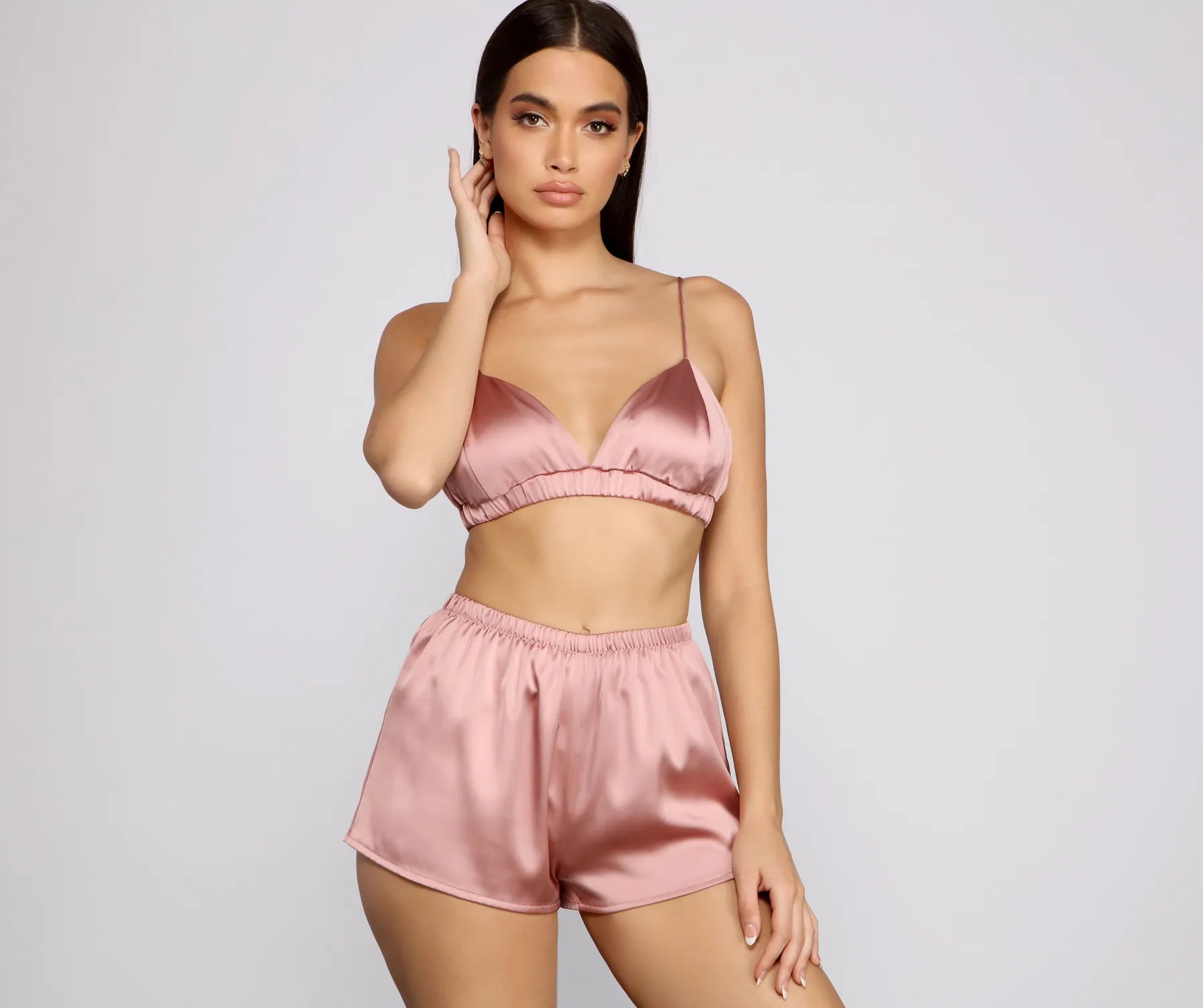 Padded BrasDreaming of Luxe Satin Pajama Bralette