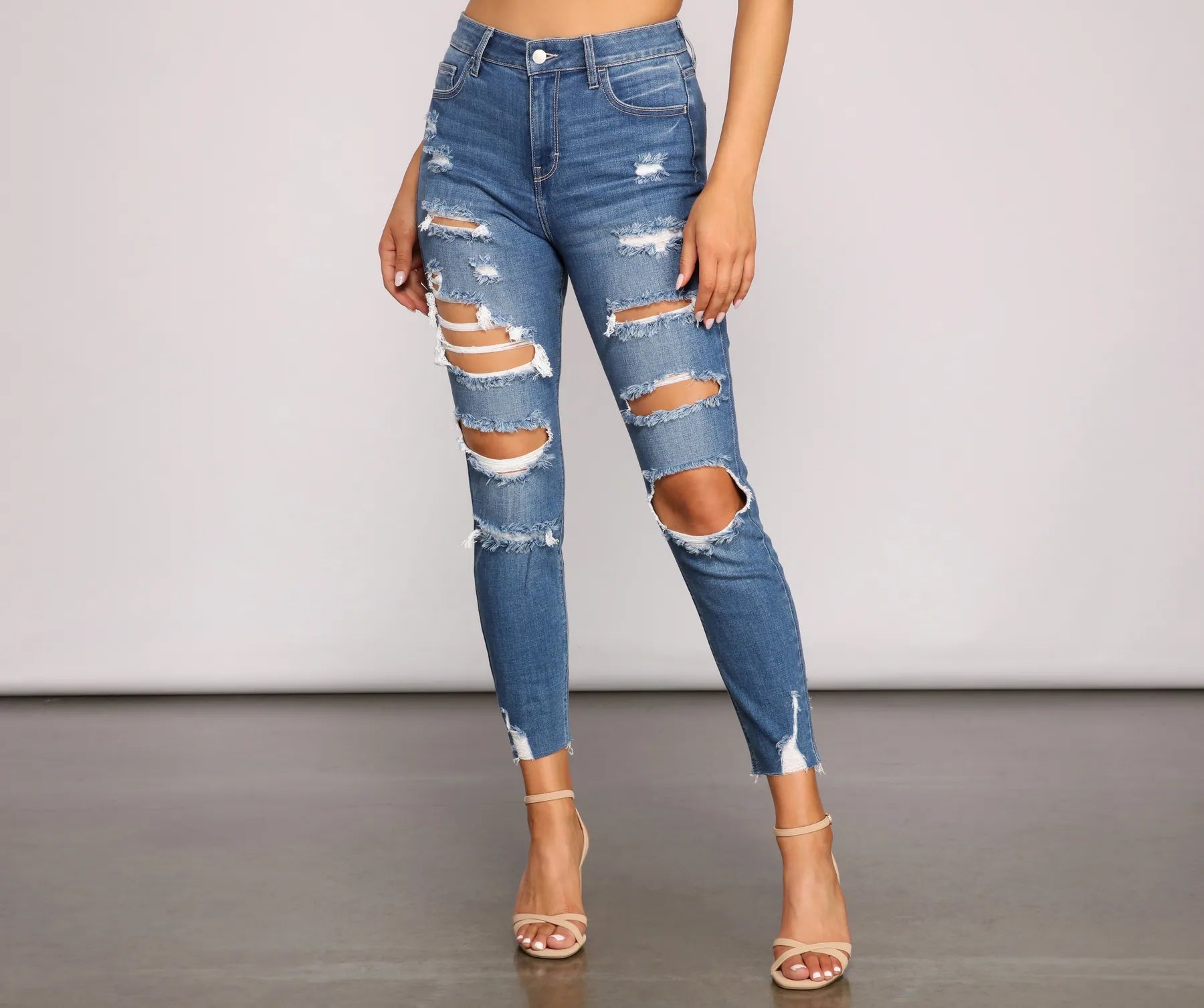 women's denim jeans with embroideryDenim Days High Waist Skinny Jeans