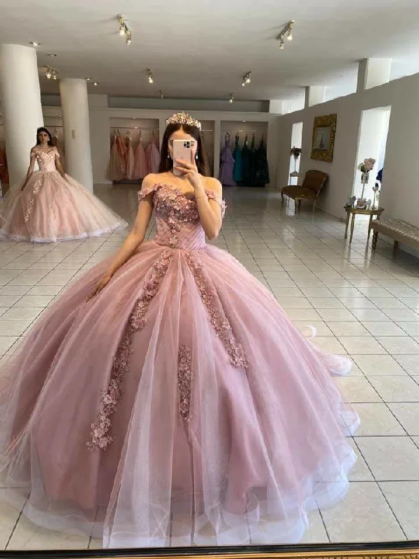 women's eco-friendly dressesOff The Shoulder Ball Gown,Princess Dress,Sweet 16 Dress Y2255