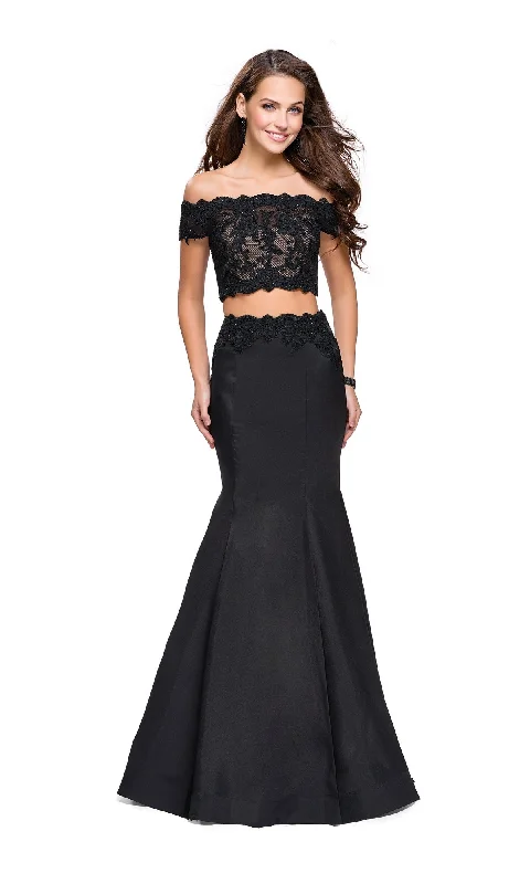 Scoop-Neck DressLa Femme 25583 Long Prom Dress