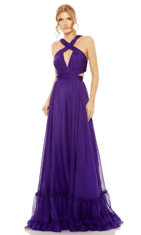 women's denim dressesLong Formal Dress 68474 by Mac Duggal