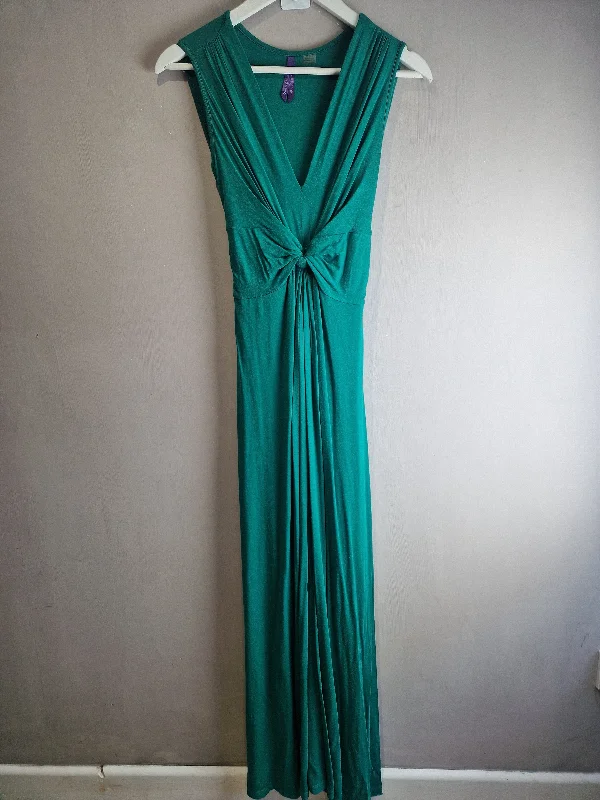 Seraphine green jersey MATERNITY dress - size 6