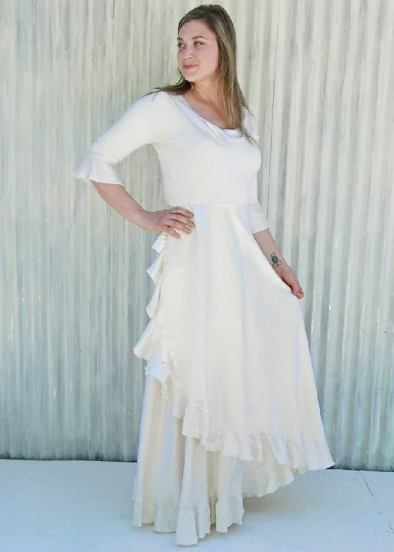 Crepe DressSerenity Wedding Gown (Custom Made)