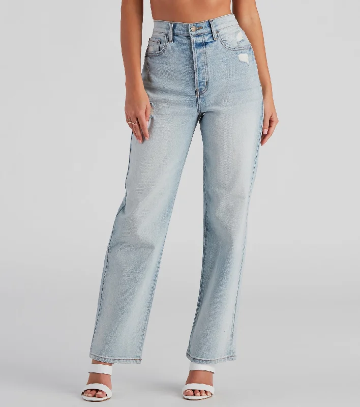 women's denim jeans with frayed edgesJay High Rise Boyfriend Jeans By Windsor Denim