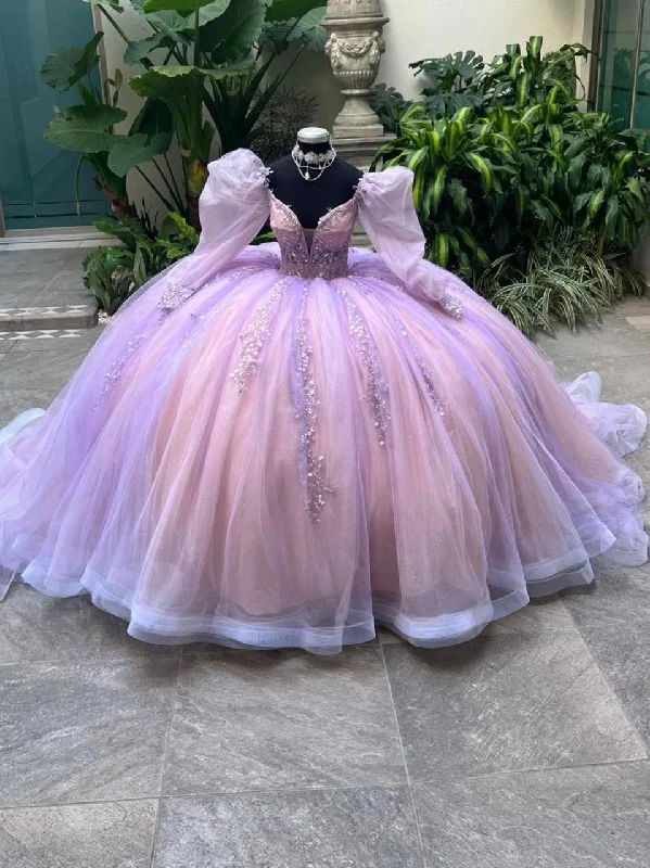 Bohemian DressVintage Tulle Ball Gown,Sweet 16 Dress,Princess Dress Y2353