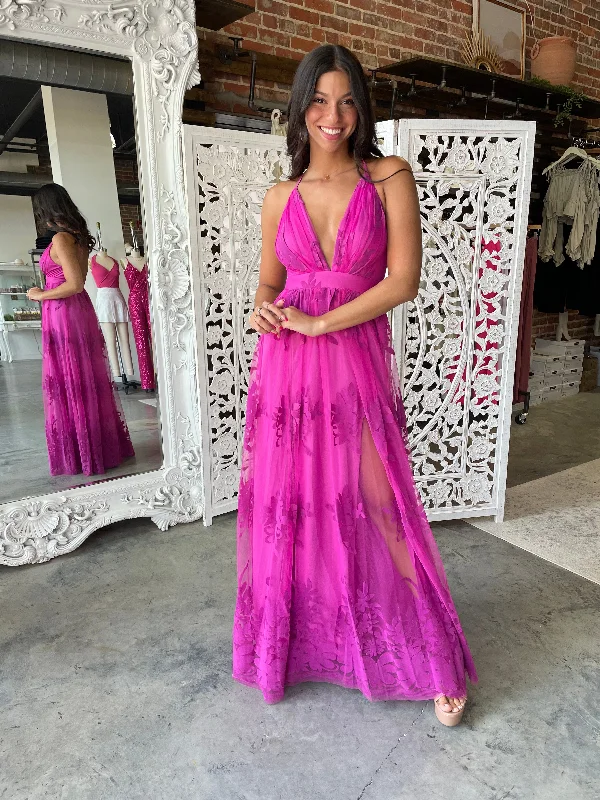 women's bespoke dressesAll My Love Maxi Gown (Magenta)