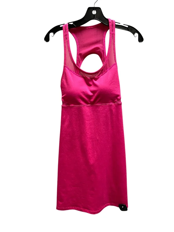 Solid Color DressAthletic Dress By Fabletics In Pink, Size: M