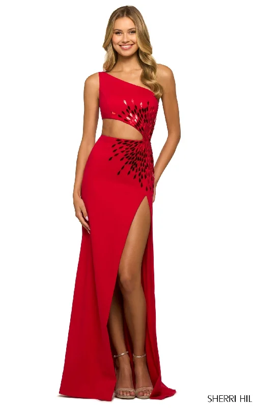 Ruffle DressSherri Hill 55421 Dress